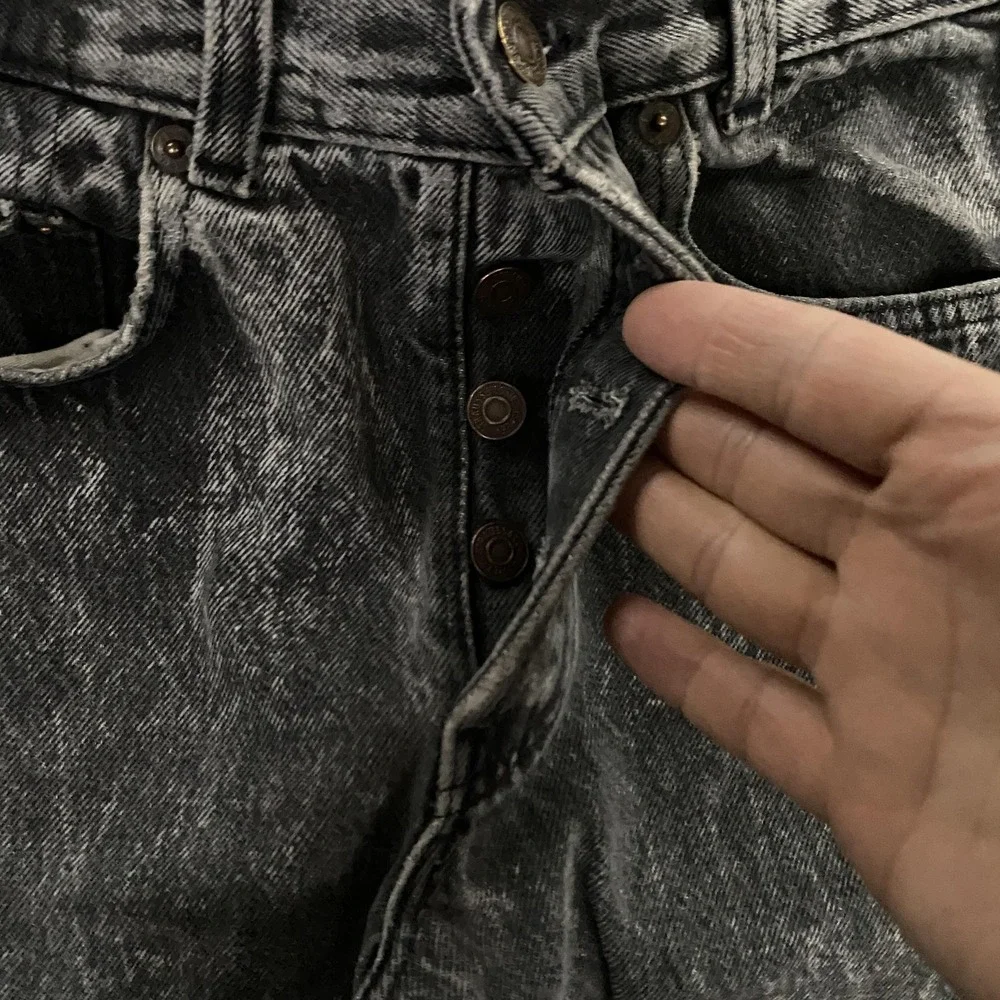 Vintage Levi's 501 Jeans FITS 27x30 Acid Wash Straight Leg Button Fly Made USA - Picture 2 of 15